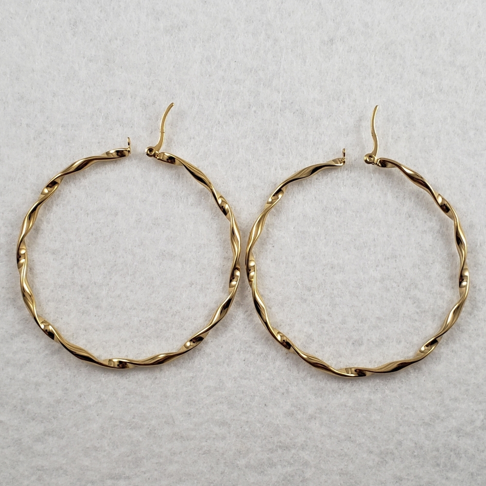 2.25" Stainless Steel Hoops - Picture 5 of 7